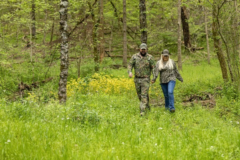 Tennessee couple walk on land financed by Rural 1st.